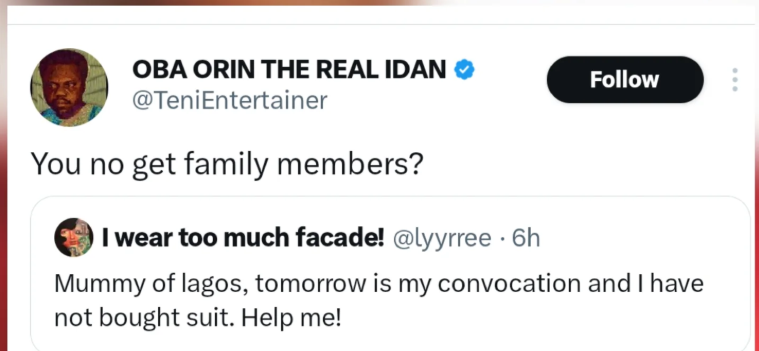 ?You no get family members?? ? Singer Teni fires back at fan begging her for money ahead of convocation