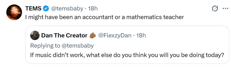 Singer Tems reveals the career she would have chosen if music didn?t work out