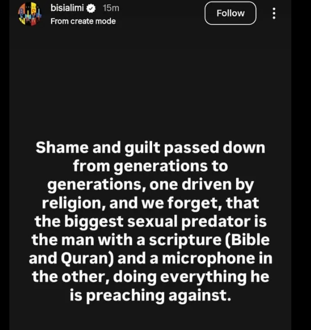 G@y Rights activist Bisi Alimi links global divorce trends, infidelity, queer stereotypes and societal shame in detailed morning reflections