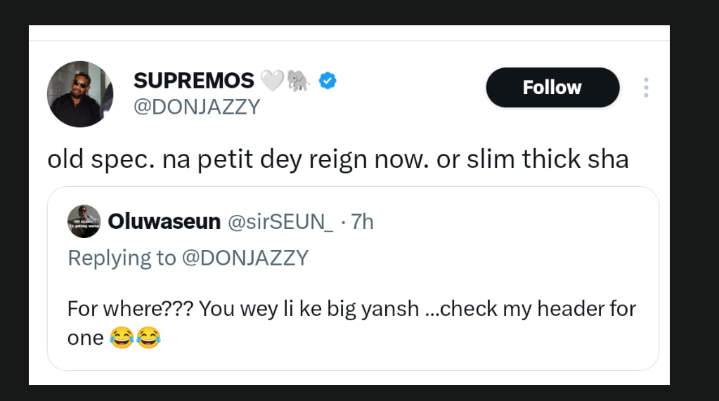 Don Jazzy reveals his ideal spec in twitter post