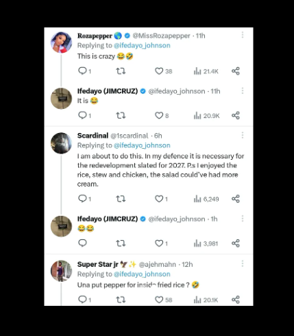 Sent oyinbo landlord fried rice for Christmas, received quit notice in January