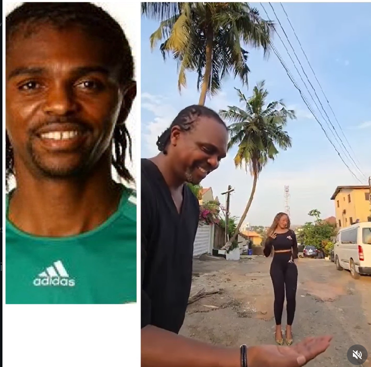 Adorable moment between Kanu Nwankwo and his wife Amara Kanu as they both hop on TikTok challenge