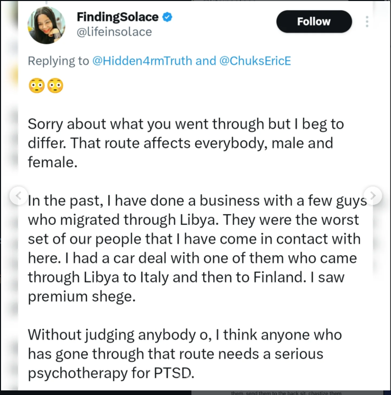 X users share harrowing accounts of Libya?Europe migration route amid immigration debates