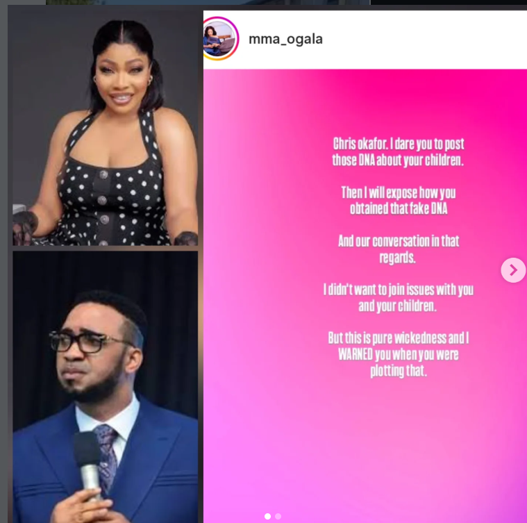 Actress Doris Ogala makes explosive allegations against Pastor Chris Okafor; issues stern warning