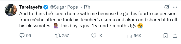 ?My 1-year-old removed my lashes with his teeth? ? Mum shares funny motherhood moment