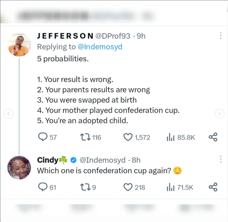 ?My Dad is AA and my Mom is AA but I?m AS? ? X user seeks explanation over genotype confusion