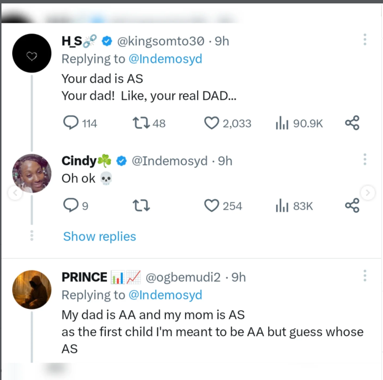 ?My Dad is AA and my Mom is AA but I?m AS? ? X user seeks explanation over genotype confusion