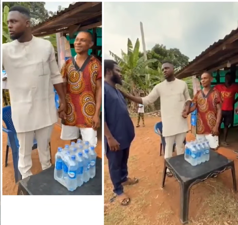 Moment man who returned from abroad gifts â¦500,000 to friend who once supported him with â¦10,000 and clothes before his Dubai trip