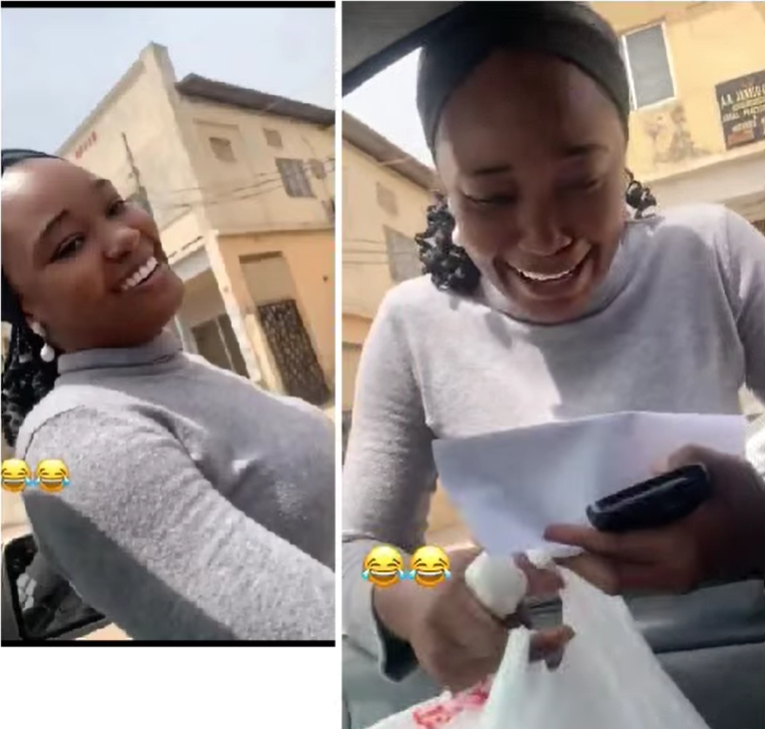 Hearty moment husband surprises his wife with lunch at her workplace