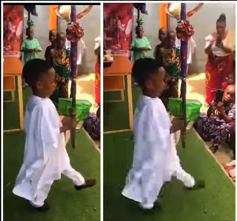 Young Nigerian Student's Original Song Steals the Show at School Event