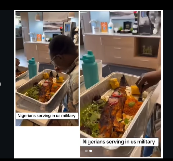 Video of Nigerians in U.S. Army enjoying meal sparks comparison with Nigerian Army