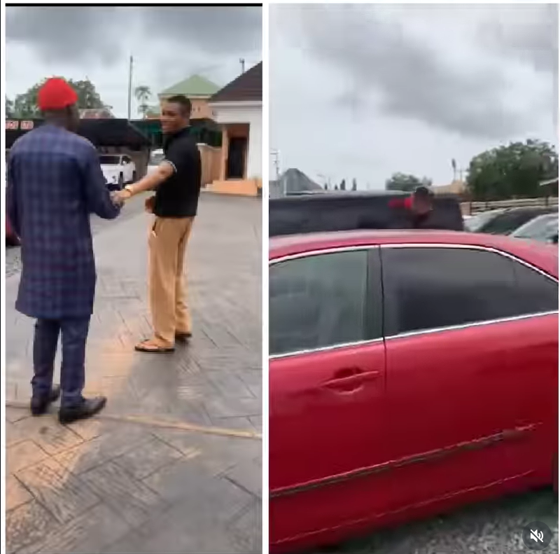 Heartwarming moment man takes his father to dealership to choose any car after years of sacrifice
