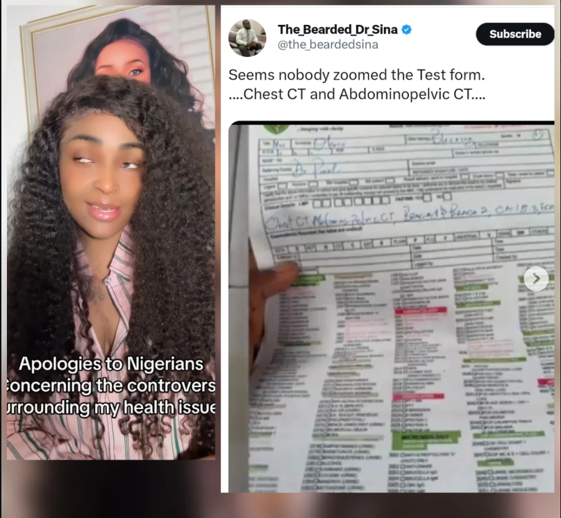 Doctors, X users point out irregularities in Blessing CEO?s health post after apology and insistence on cancer claim