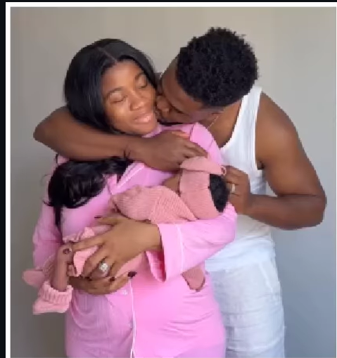 Celebrity designer Veekee James and husband Femi Atere welcome baby girl