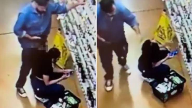 Disgusting moment man rubs his g3nitals on woman?s ear in Whole Foods (video)