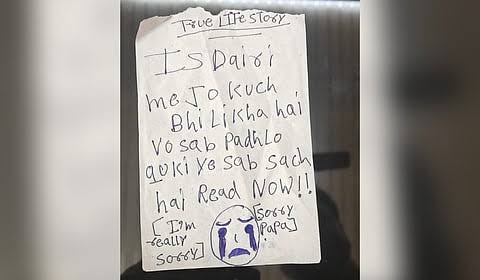 "Mummy, Papa, sorry" su!cide note found after three minor sisters jumped to de@th in Ghaziabad