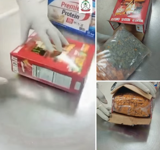 NDLEA spokesperson Femi Babafemi issuing a warning about foreign packages.