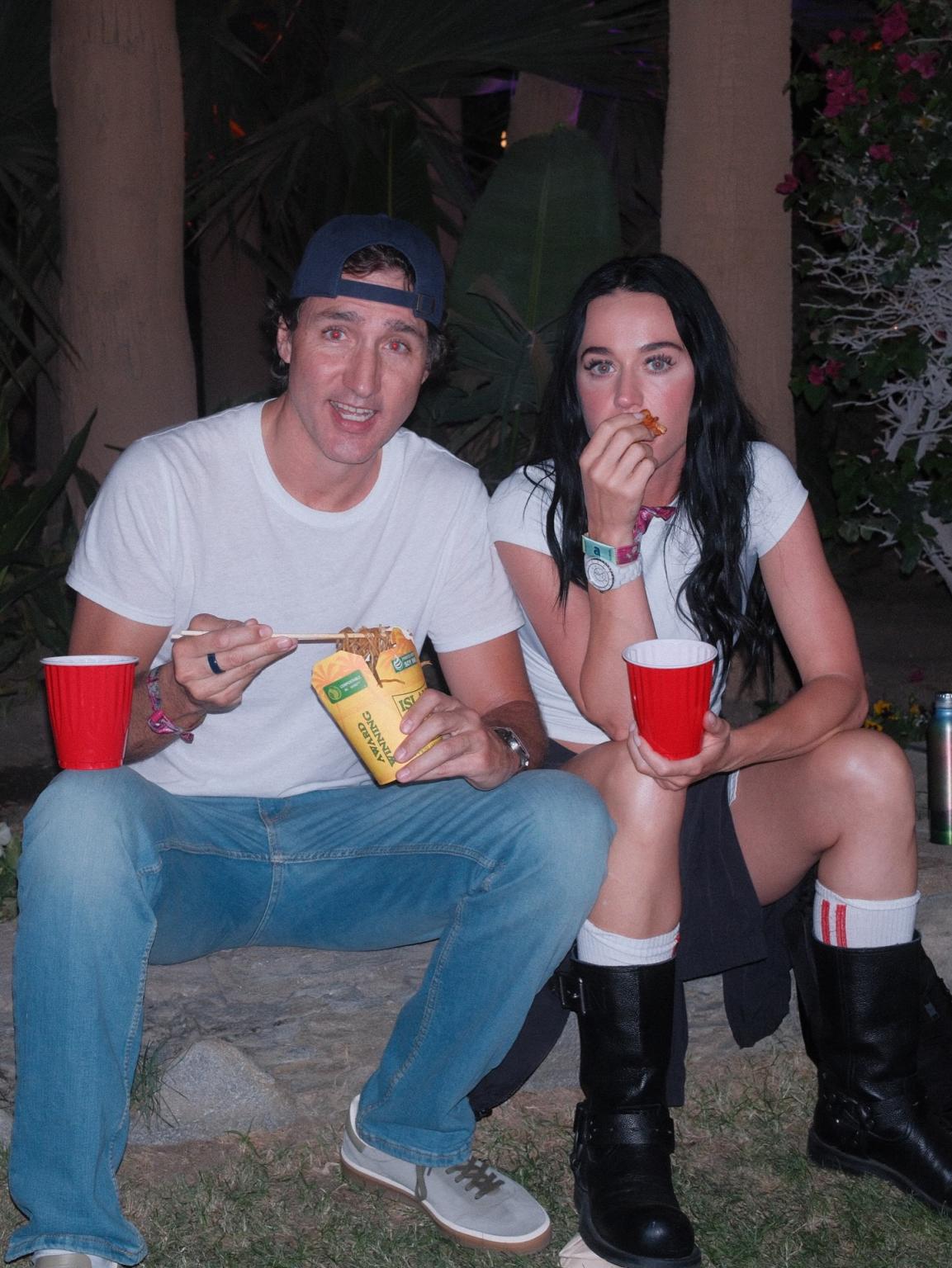Justin Trudeau slammed for using plastic cup on date with Katy Perry after banning plastic cups in Canada