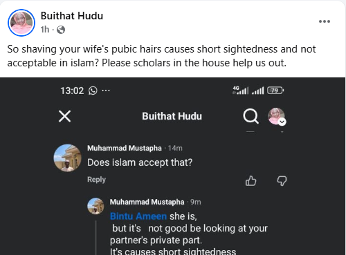 Looking at your wife