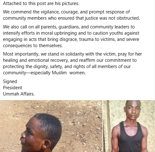 19-year-old "masquerade" arrested for alleged s3xual harassment after he hugged Muslim girl in Kogi