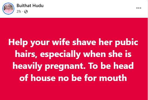 Looking at your wife