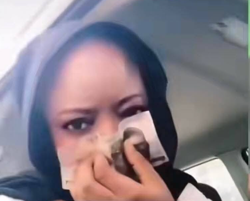 EFCC arrests Kannywood star, Samha Inuwa for wiping her nose with naira notes
