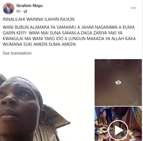 Man burnt to d3ath by mob after being accused of k!lling minor and removing his eyes in Nasarawa