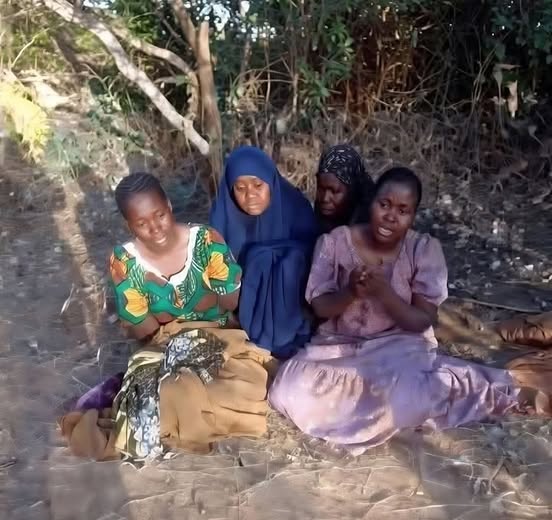 Disturbing video shows terrorists brut@lly ass@ulting four kidnapped Nigerian women with AK-47 rifle