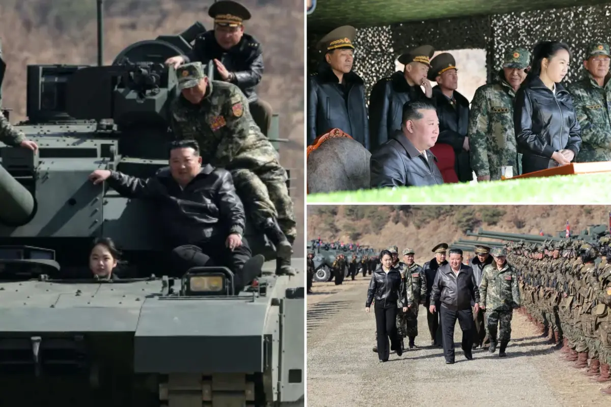North Korean leader?s teenage daughter drives tank in latest public appearance