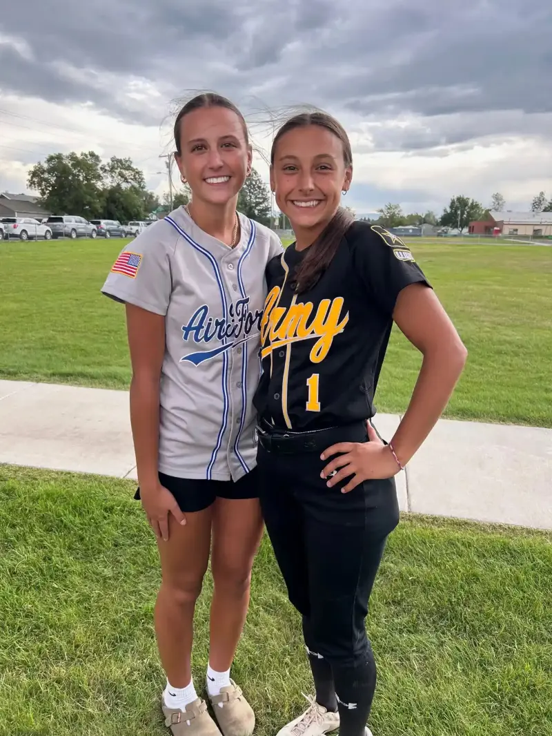 High school softball player discovered long-lost sister on opposing team after teammate noticed the striking resemblance