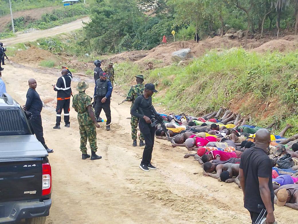 NSCDC dislodges criminal hideouts in Edo, rescues kidnapped victims and arrests 70 suspects