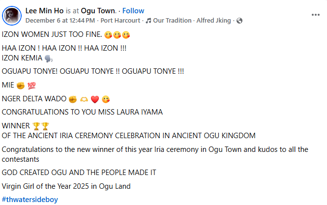 Miss Laura Iyama crowned