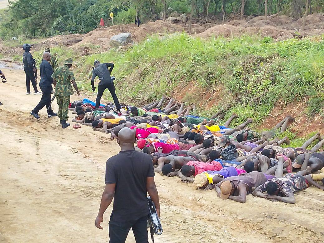 NSCDC dislodges criminal hideouts in Edo, rescues kidnapped victims and arrests 70 suspects
