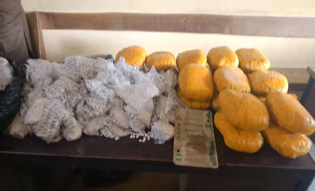 Kano Police Command officials briefing on recent seizures