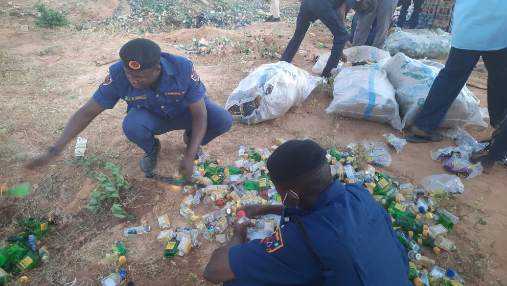Hisbah destroys seized alcohol in Yobe