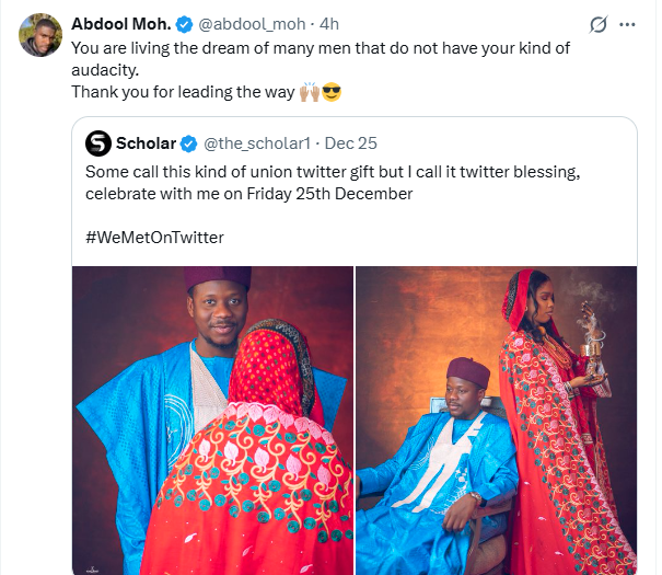 Mixed reactions as Nigerian man takes second wife 11 months after he married his first wife and one week after she gave birth to twins