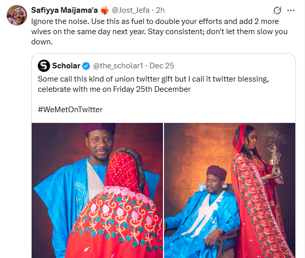 Mixed reactions as Nigerian man takes second wife 11 months after he married his first wife and one week after she gave birth to twins