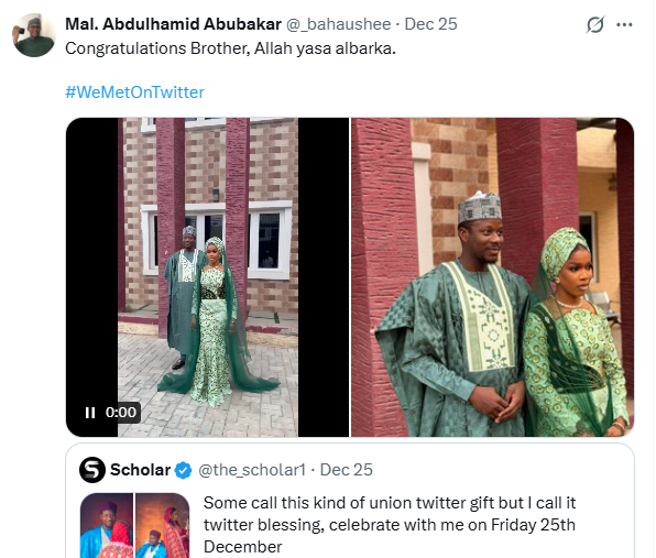 Mixed reactions as Nigerian man takes second wife 11 months after he married his first wife and one week after she gave birth to twins