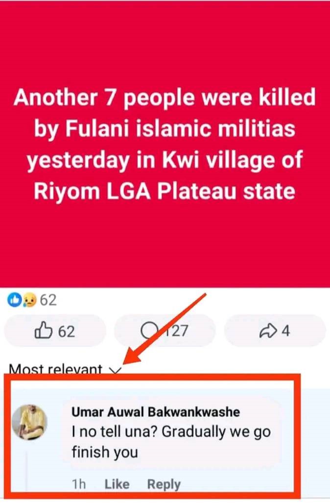 ?Gradually we will finish you? - Man threatens residents of Plateau communities as latest attack claims 10 lives