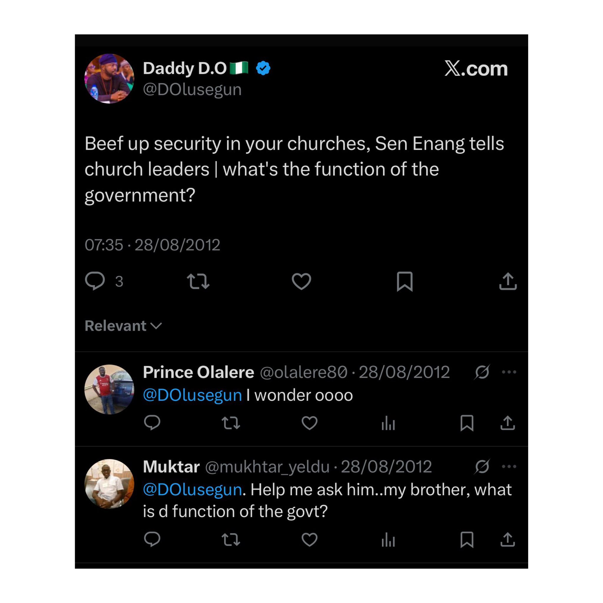 Nigerians dig up old tweets of President Bola Tinubu?s aide raising alarm of churches being under attack in Nigeria
