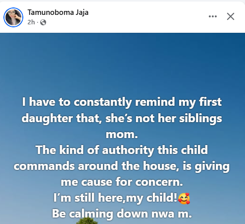 I have to constantly remind her she?s not her siblings mom - Nigerian woman expresses concern over her authoritative first daughter