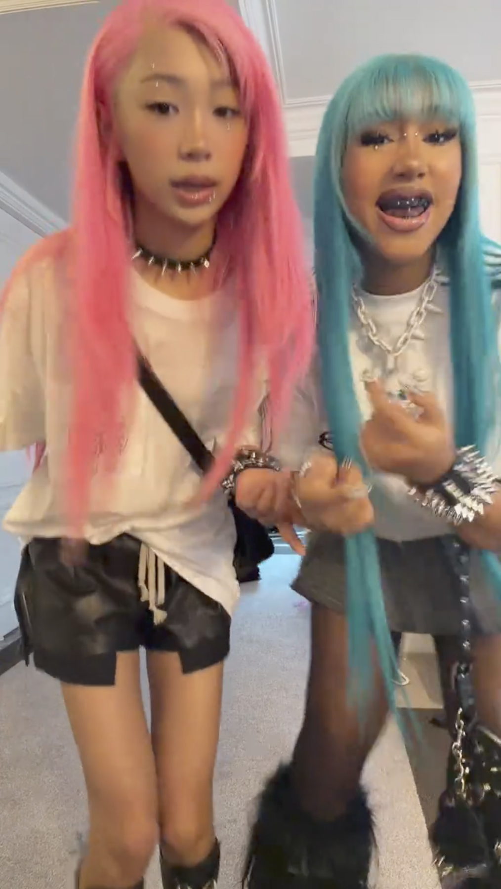 Kanye West?s daughter North West shows off new bridge piercing, blackened teeth and diamond pendant in TikTok videos