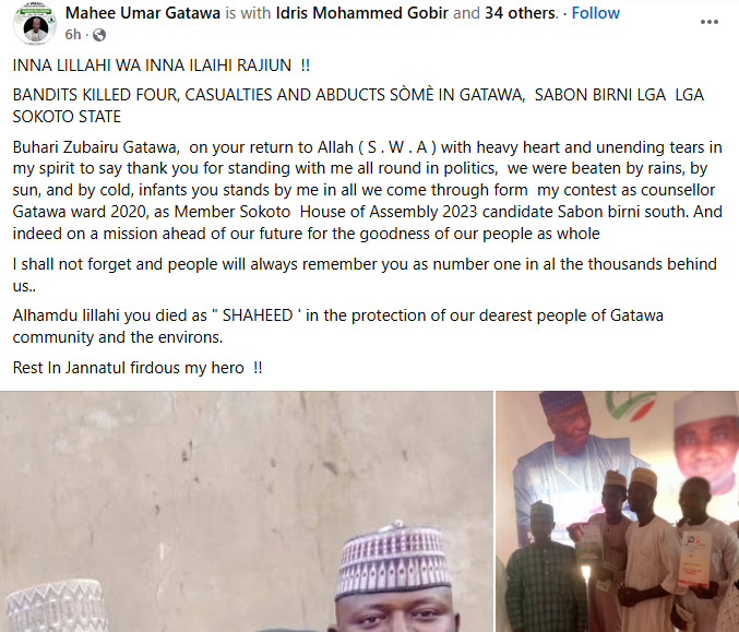 Many k!lled, others abducted as bandits attack Sokoto communities