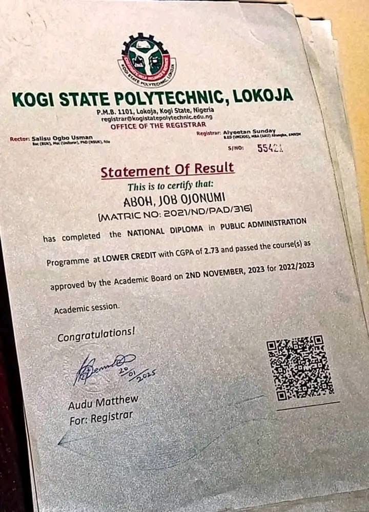 Kogi poly suspends five staff, arrests four students over certificate scam