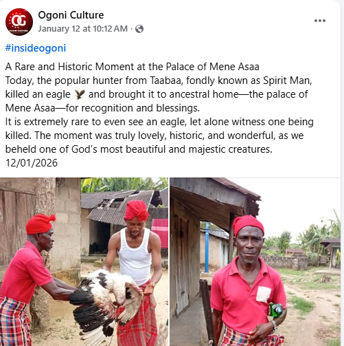 Rivers community celebrates hunter for k!lling an eagle