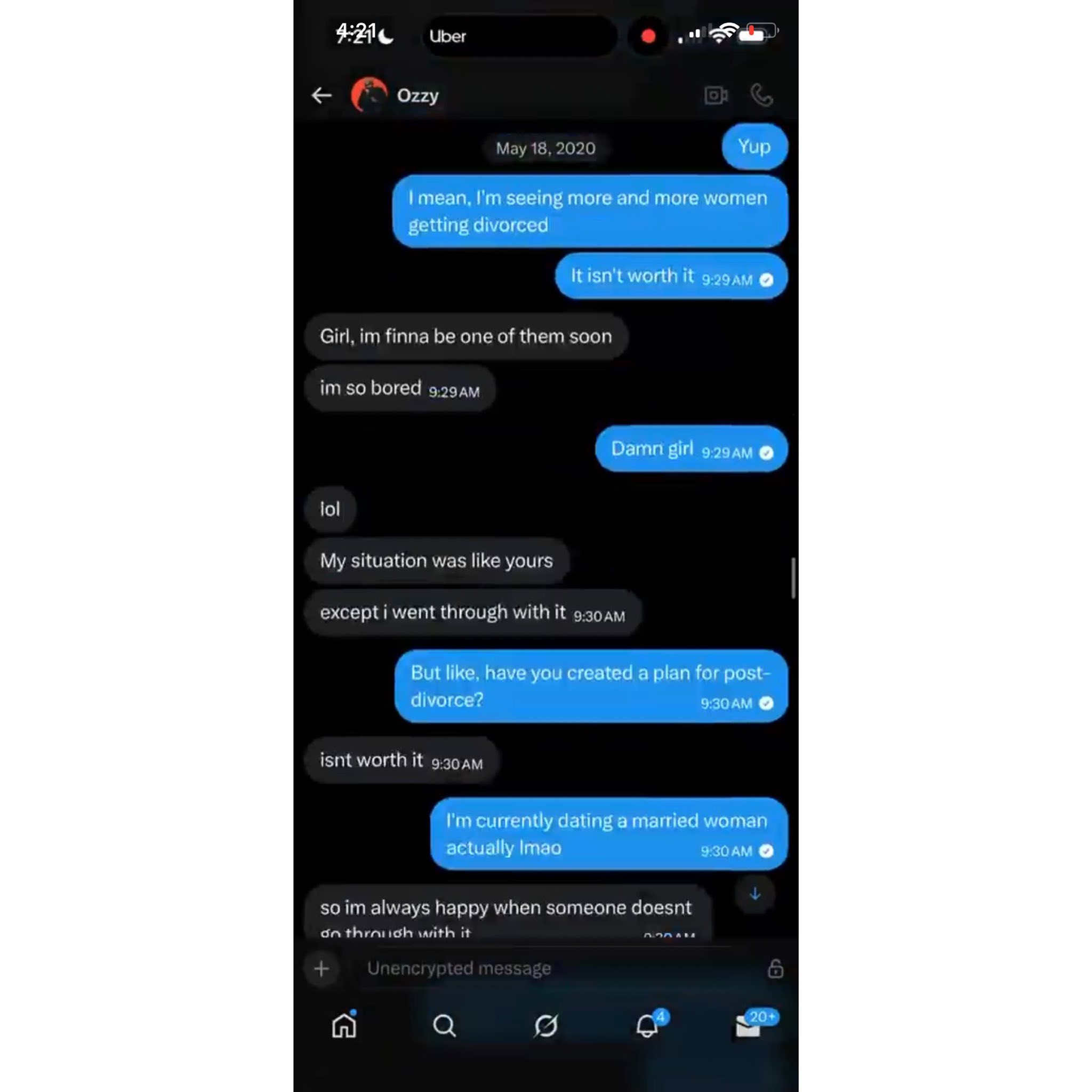 Popular feminist Ozzy Etomi deactivates her Twitter account after old alleged DMs with Ezra?s b!s3xual ex-girlfriend revealed that she called Toke Makinwa a ?runs girl?