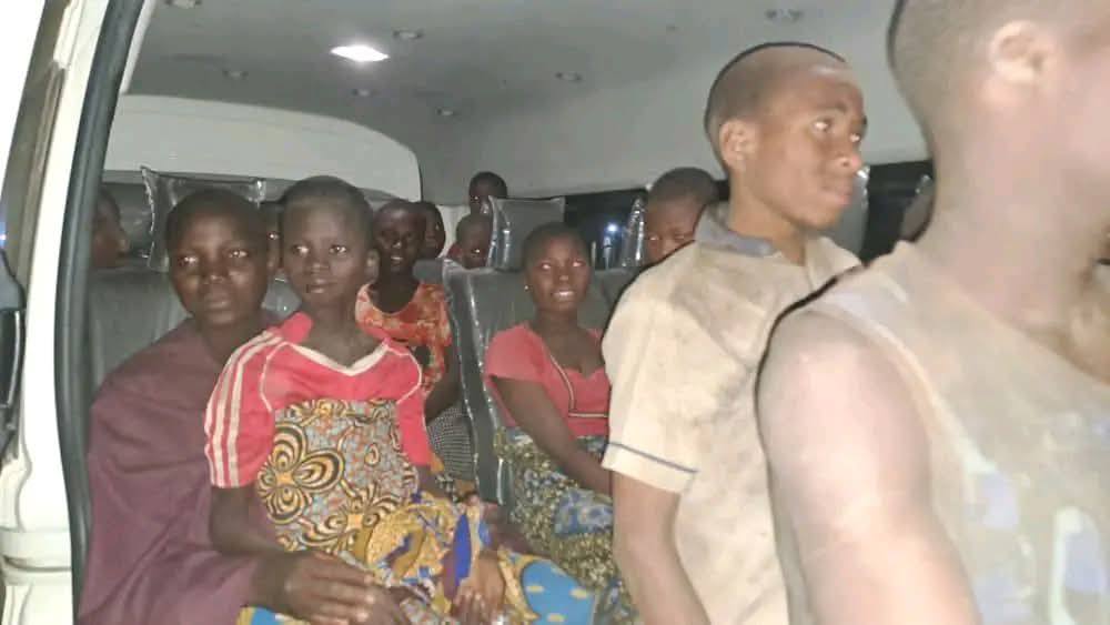 Niger State school abduction: Photos of rescued pupils and students