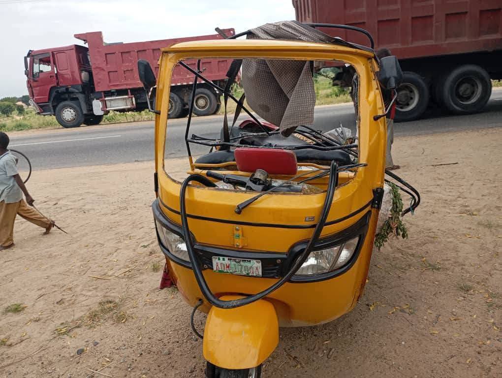 Two k!lled as truck rams into commercial tricycle in Maiduguri