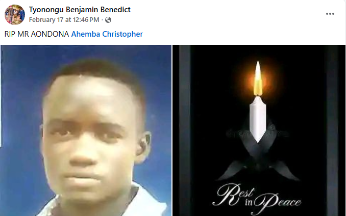 Young man d!es after snake bite in Benue community, grieving youths find and k!ll the reptile