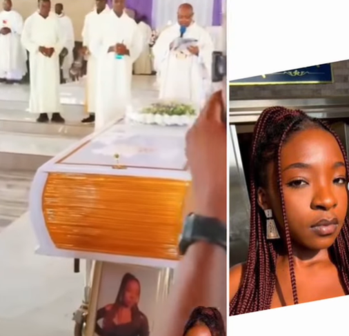 Singer bitten to de@th by snake in Abuja laid to rest (photos/video)
